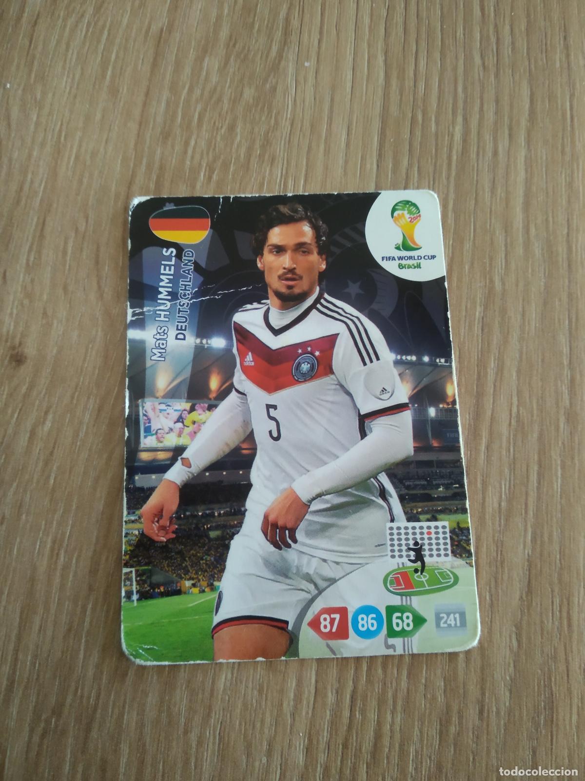 Cromos de F&uacute;tbol: MATS HUMMELS ALEMANIA CROMO FUTBOL PANINI ADRENALYN MUNDIAL 2014 WORLD CUP COPA DEL MUNDO