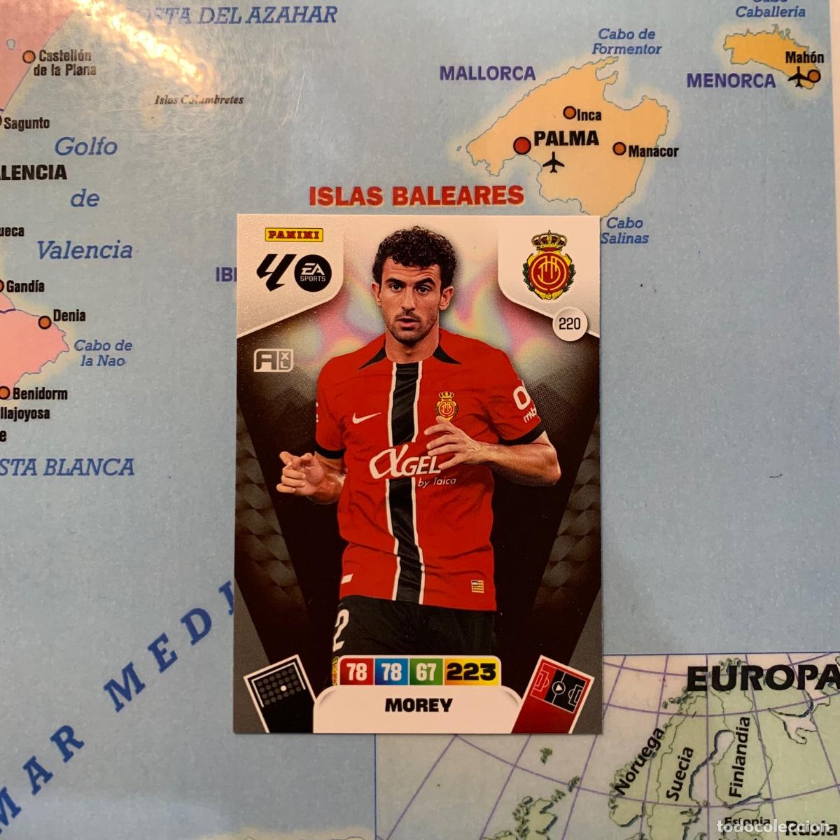 Cromos de F&uacute;tbol: Morey n&uacute;mero 220 del Mallorca cromo adrenalyn XL 25-26 2025-2026