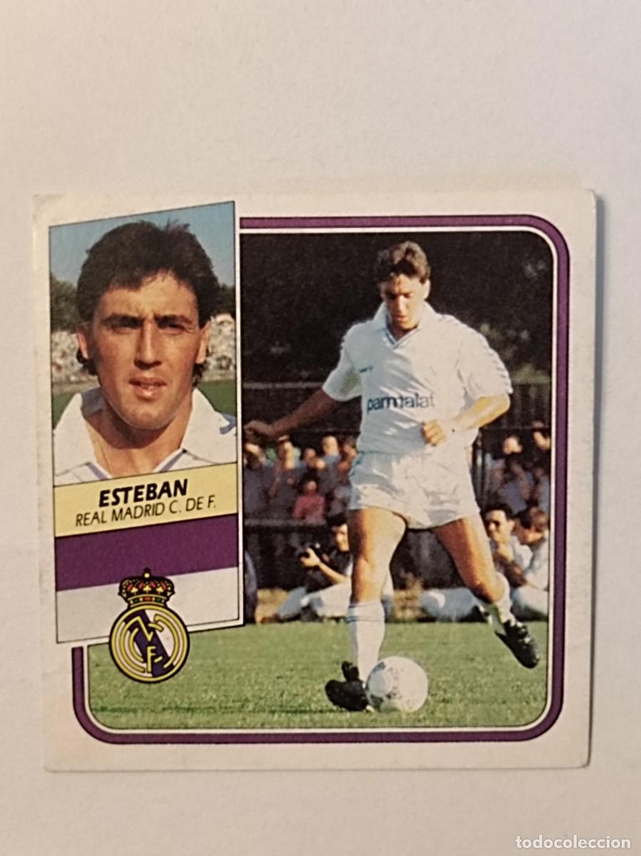 Cromos de F&uacute;tbol: ESTEBAN REAL MADRID C.F. LIGA 89/90 ESTE
