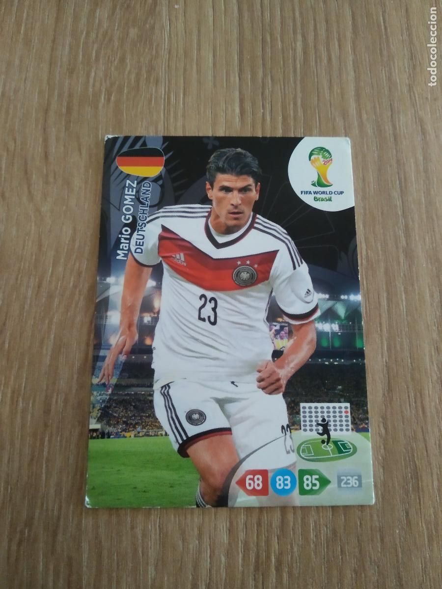 Figurine di Calcio: MARIO GOMEZ ALEMANIA CROMO FUTBOL PANINI ADRENALYN MUNDIAL 2014 WORLD CUP COPA DEL MUNDO