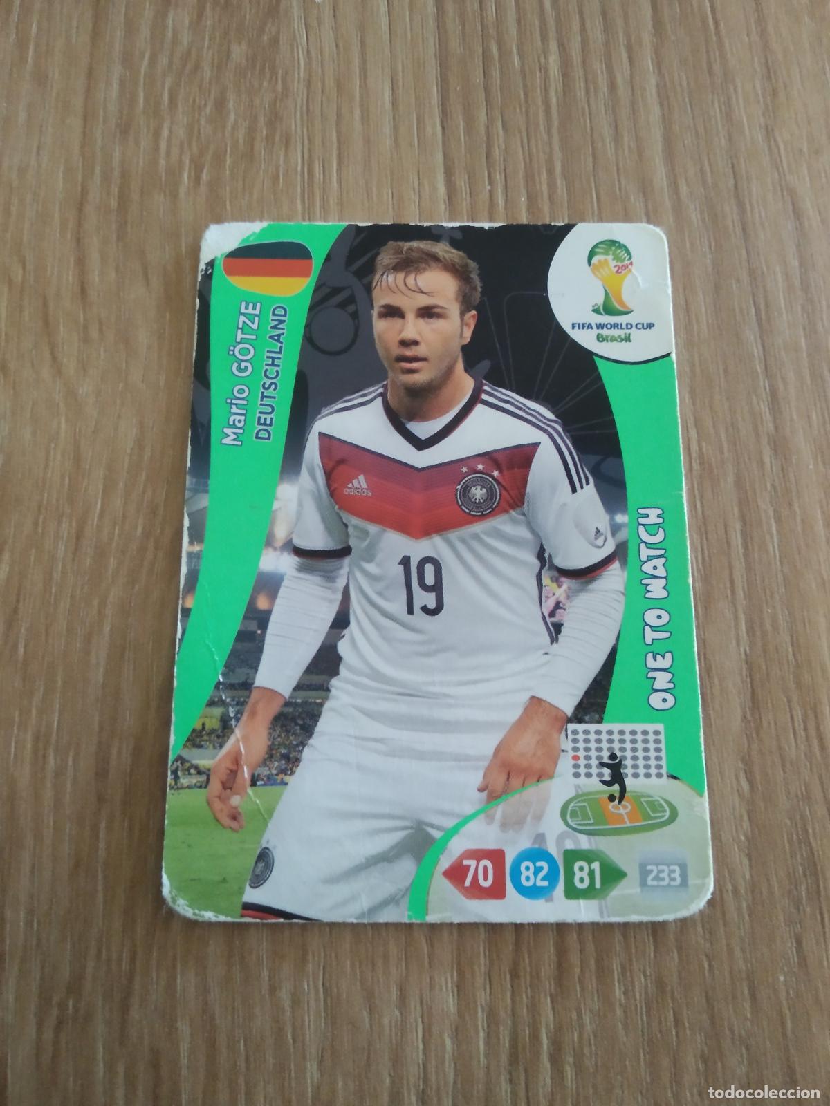 Figurine di Calcio: MARIO GOTZE ALEMANIA CROMO FUTBOL PANINI ADRENALYN MUNDIAL 2014 WORLD CUP COPA DEL MUNDO