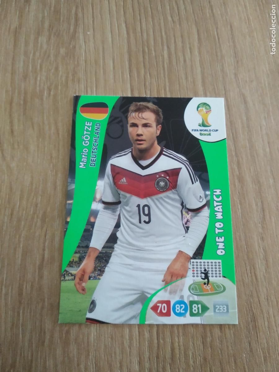 Figurine di Calcio: MARIO GOTZE ALEMANIA CROMO FUTBOL PANINI ADRENALYN MUNDIAL 2014 WORLD CUP COPA DEL MUNDO