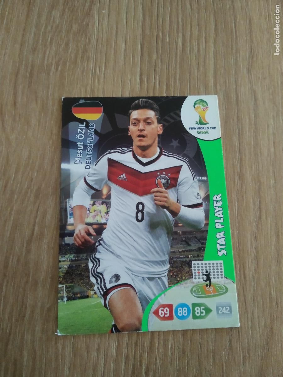 Figurine di Calcio: MESUT OZIL ALEMANIA CROMO FUTBOL PANINI ADRENALYN MUNDIAL 2014 WORLD CUP COPA DEL MUNDO