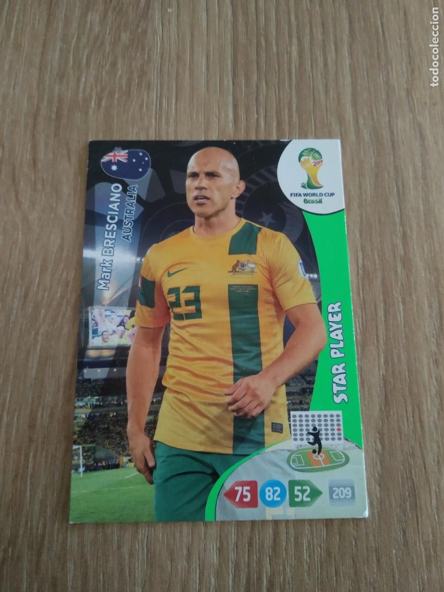 Cartes &agrave; collectionner de Football: BRESCIANO AUSTRALIA CROMO FUTBOL PANINI ADRENALYN MUNDIAL 2014 WORLD CUP COPA DEL MUNDO