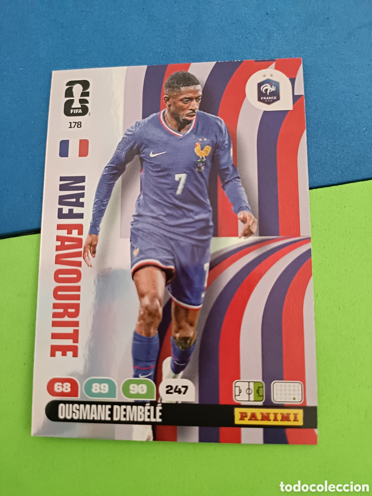 Cartes &agrave; collectionner de Football: Adrenalyn XL Fifa World cup 2026 mundial - Fan Favourite 178 Ousmane Dembele
