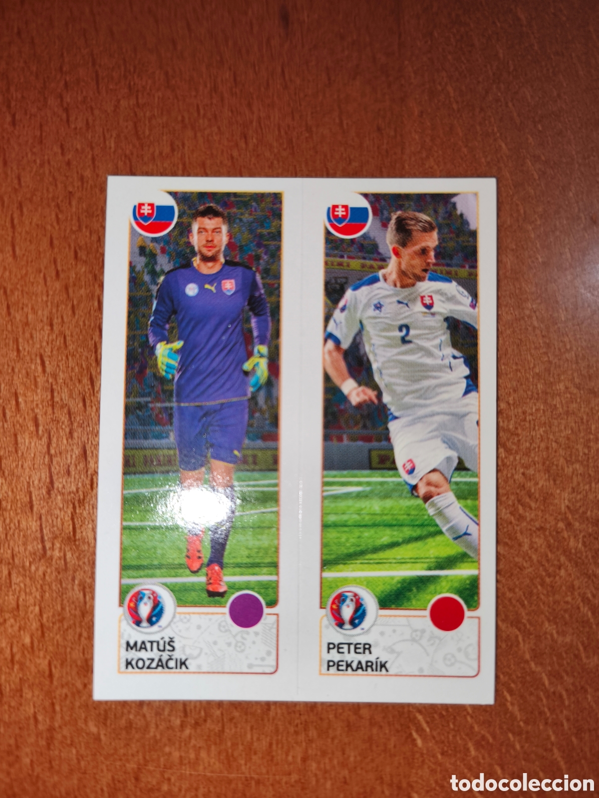 Cartes &agrave; collectionner de Football: Matus Kozacik/Peter Pekarik n&deg;208 UEFA Euro 2016 Eslovaquia