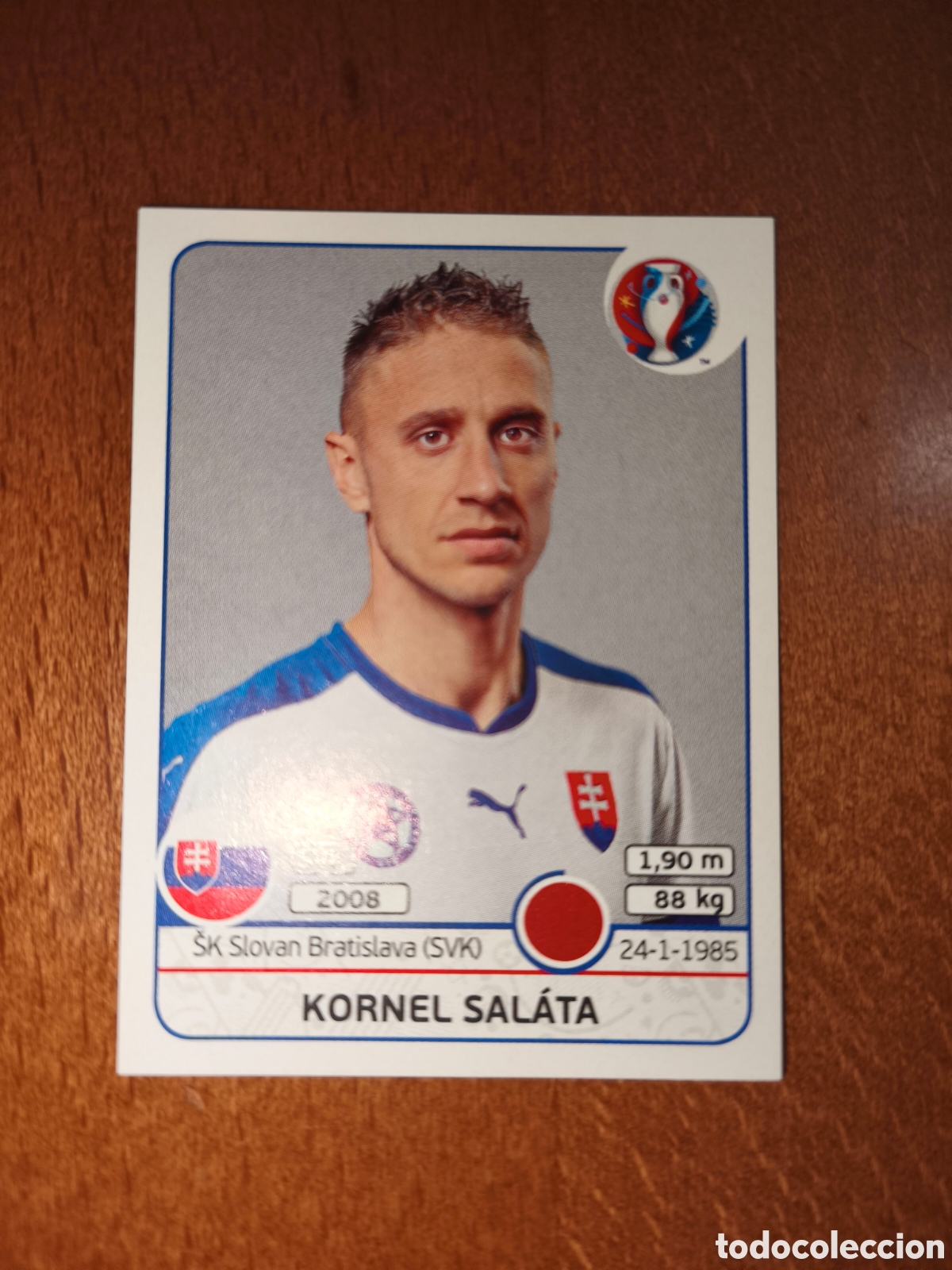 Cromos de F&uacute;tbol: Kornel Salata n&deg;215 UEFA Euro 2016 Eslovaquia
