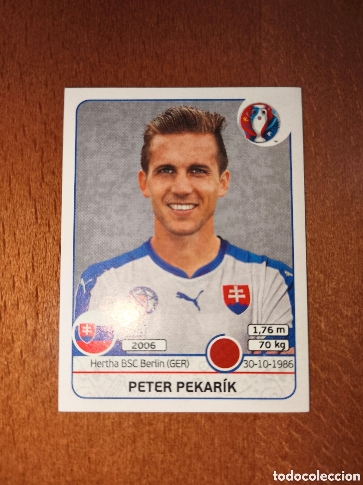 Cromos de F&uacute;tbol: Peter Pekarik n&deg;218 UEFA Euro 2016 Eslovaquia