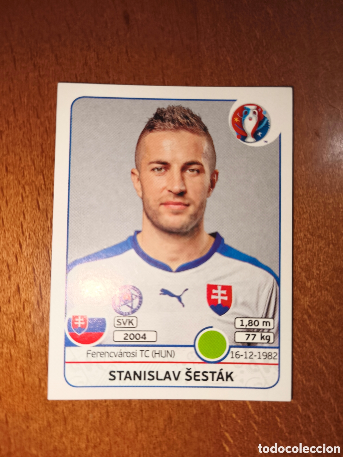 Cromos de F&uacute;tbol: Stanislav Sestak n&deg;230 UEFA Euro 2016 Eslovaquia