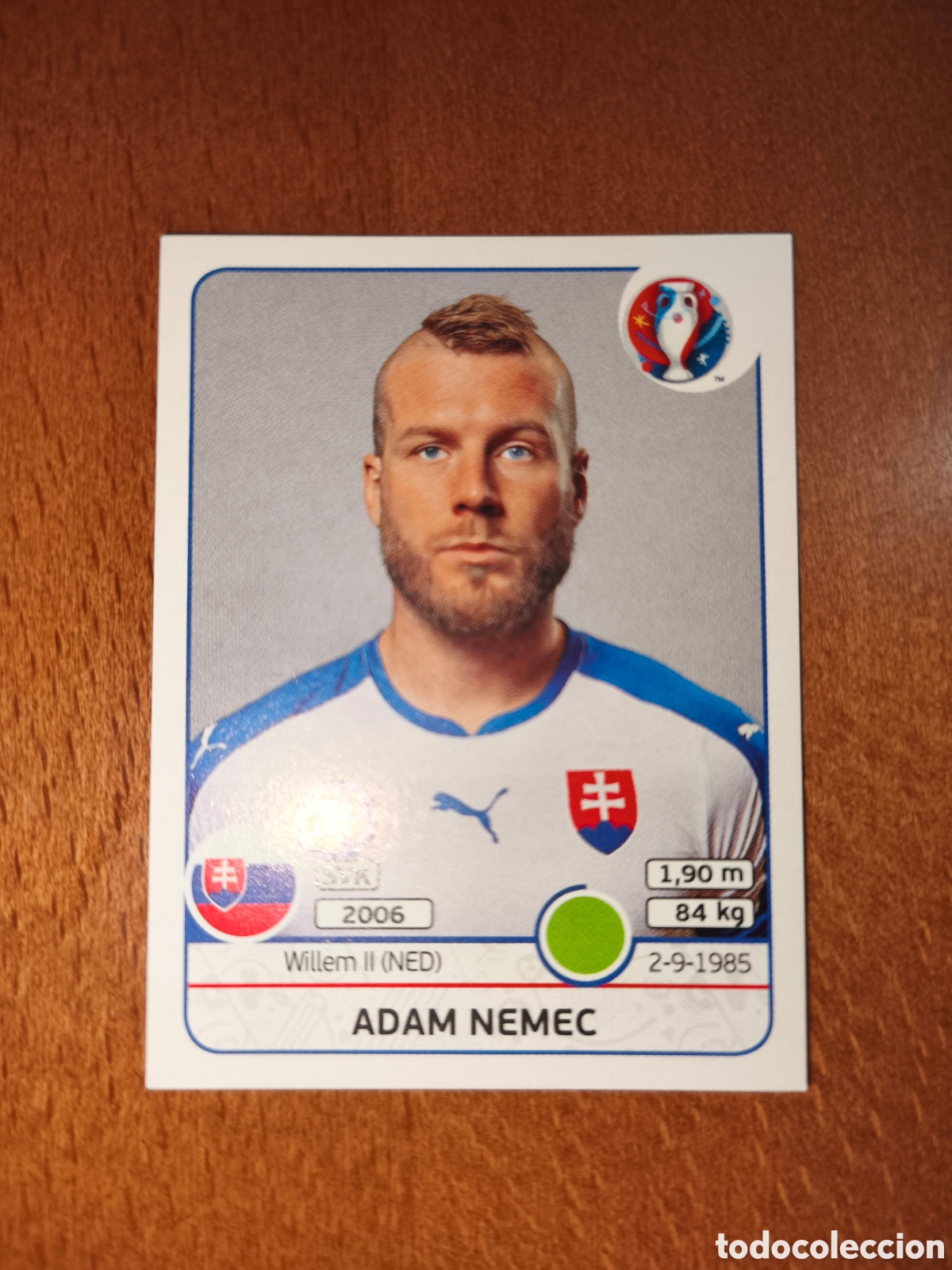 Cromos de F&uacute;tbol: Adam Nemec n&deg;232 UEFA Euro 2016 Eslovaquia