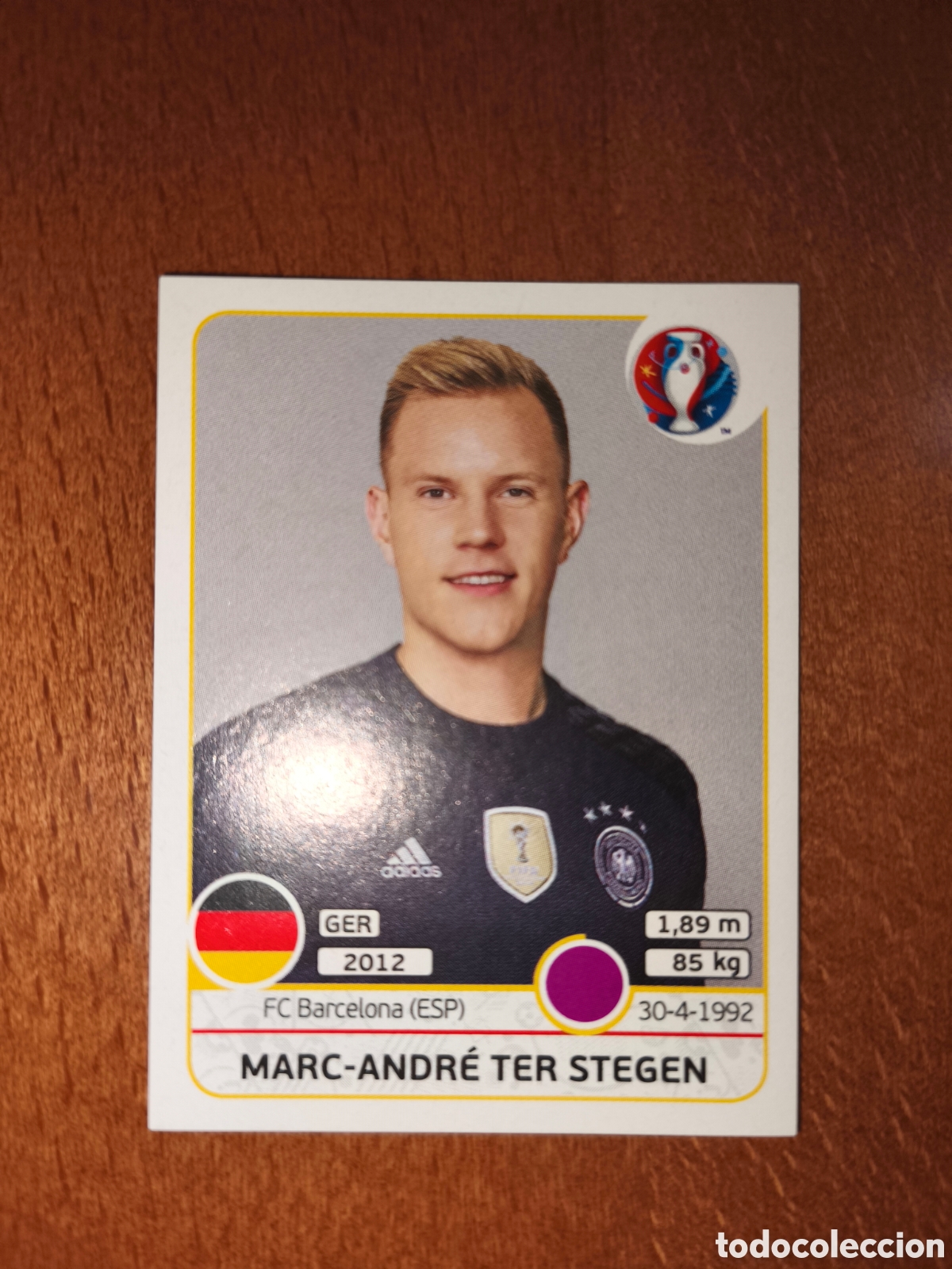 Cromos de F&uacute;tbol: Marc-Andre Ter Stegen n&deg;242 UEFA Euro 2016 Alemania