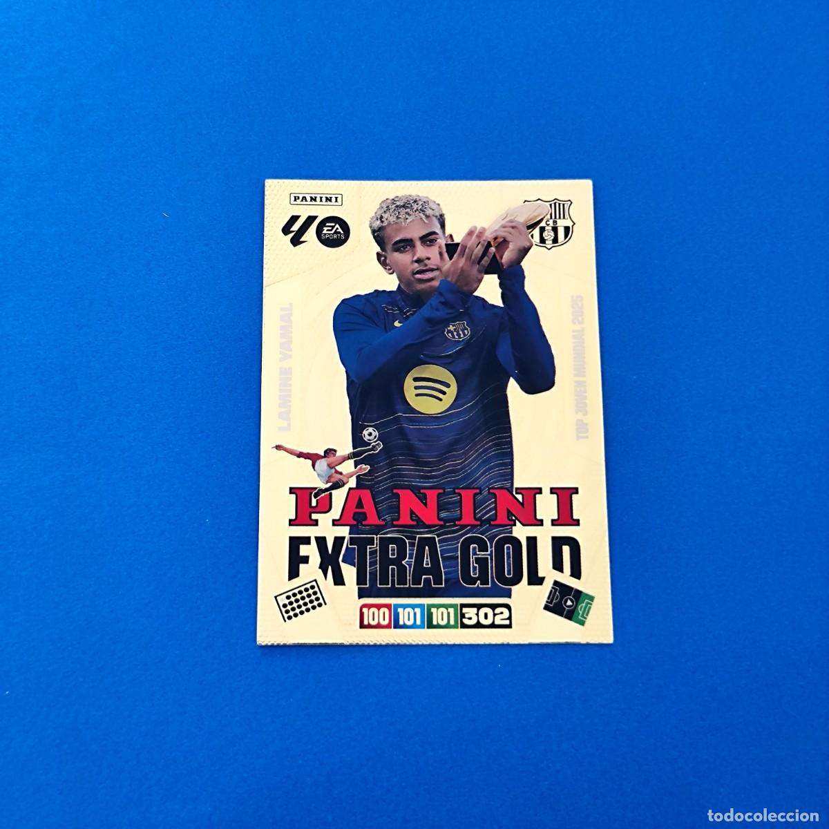 Cromos de F&uacute;tbol: Adrenalyn 2025 2026 / 25 26 Lamine Yamal Panini Extra Gold Barcelona