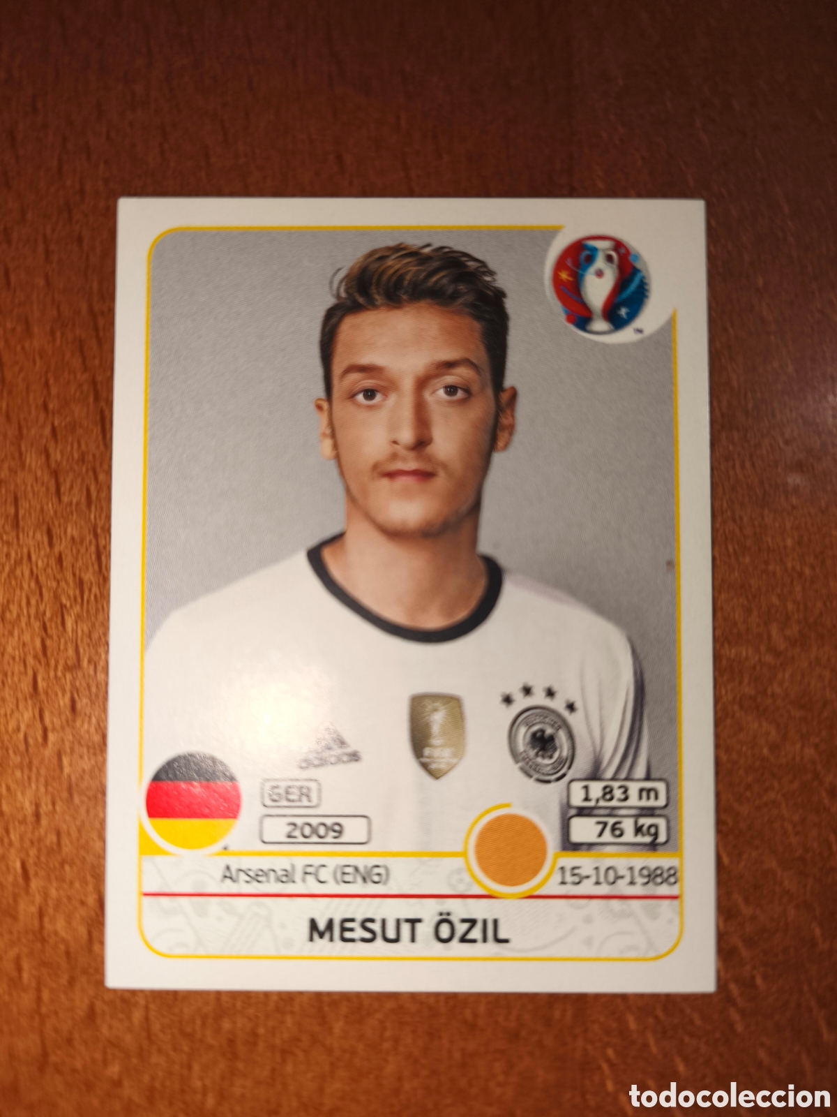 Cromos de F&uacute;tbol: Mesut Ozil n&deg;255 UEFA Euro 2016 Alemania