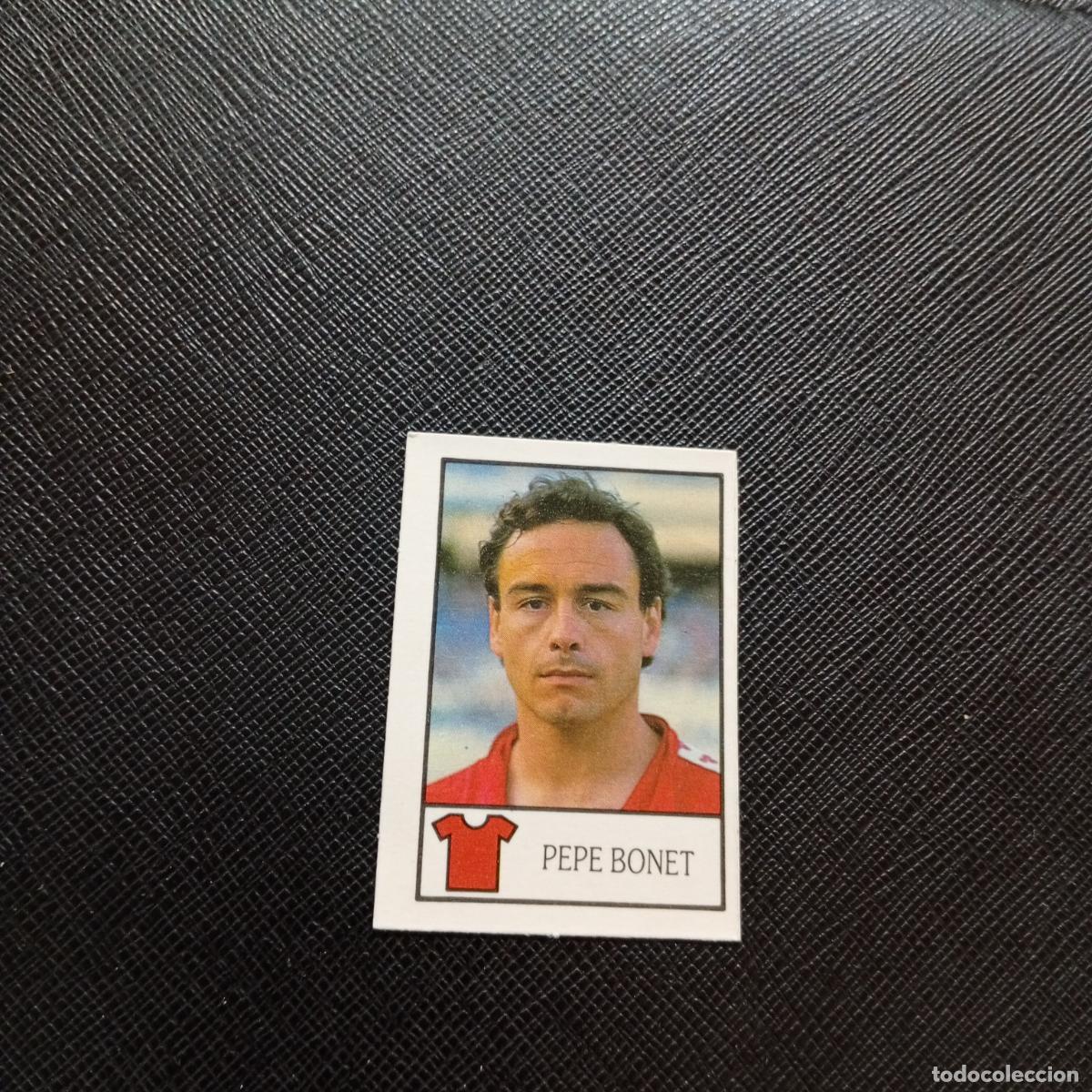 Cromos de F&uacute;tbol: 142 PEPE BONET LOGRO&Ntilde;ES BOLLYCAO 1987 1988 CROMO FUTBOL LIGA 87 88 - SIN PEGAR - A170 PG244