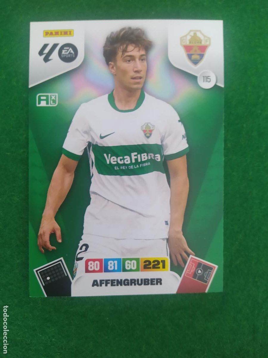 Cromos de F&uacute;tbol: adrenalyn xl 2025 2026 codigo sin activar elche n&ordm; 115 affengruber