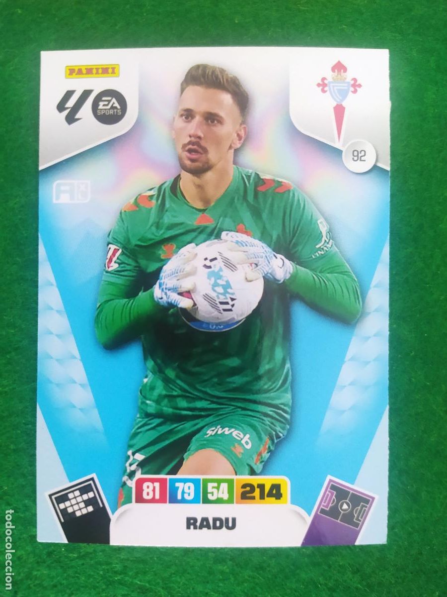 Cromos de F&uacute;tbol: adrenalyn xl 2025 2026 codigo sin activar celta de vigo n&ordm; 92 radu