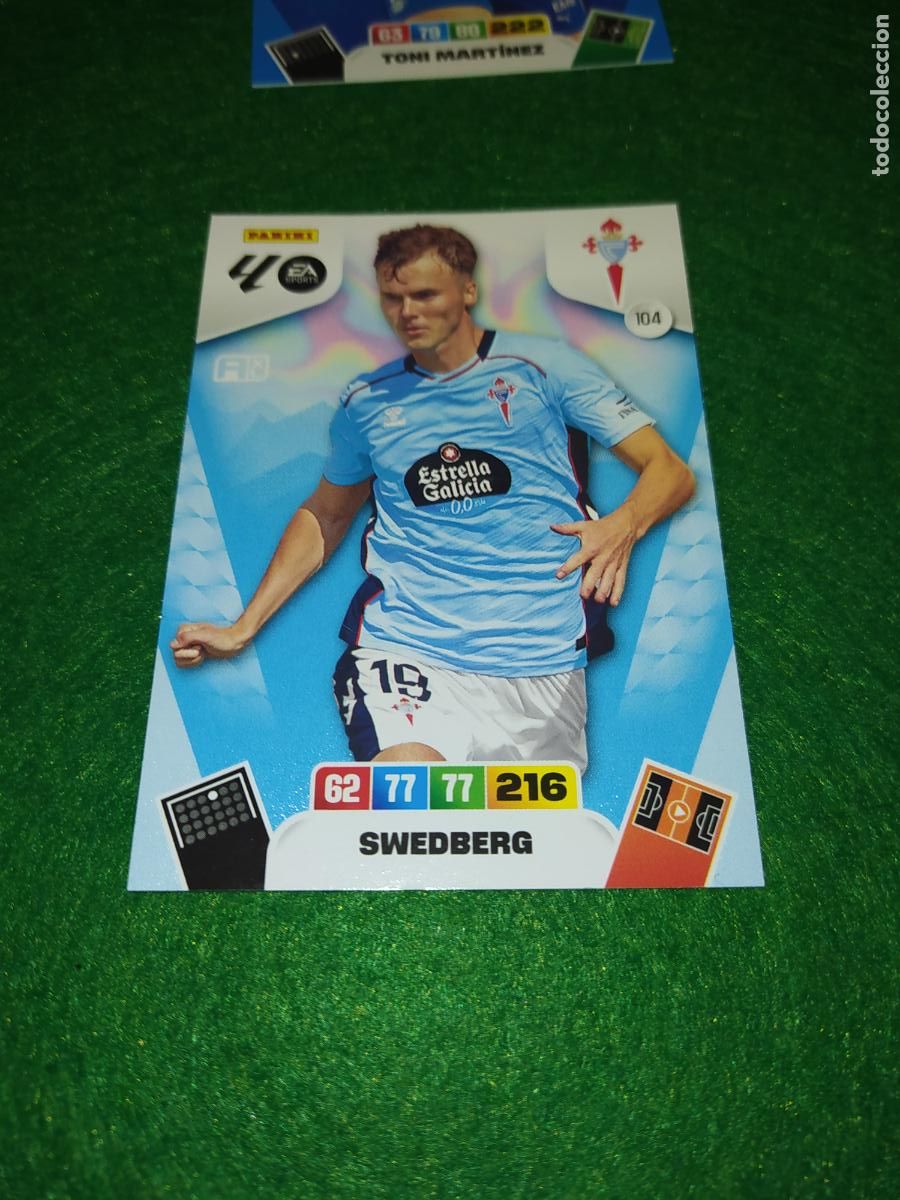 Cromos de F&uacute;tbol: adrenalyn xl 2025 2026 codigo sin activar celta de vigo n&ordm; 104 swedberg