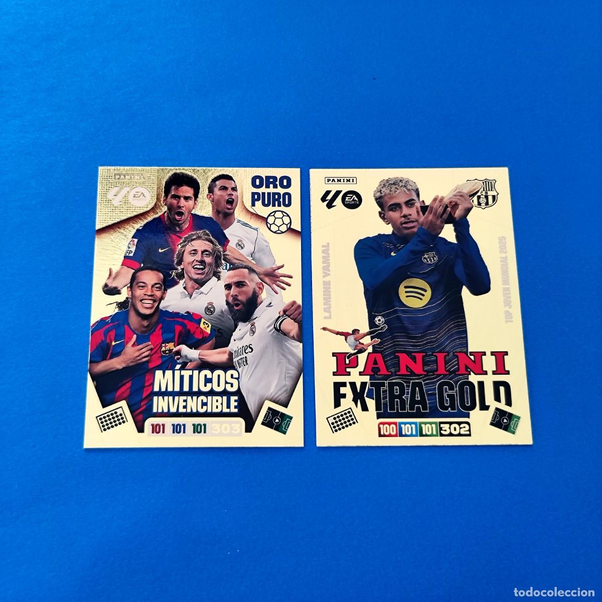 Cromos de F&uacute;tbol: Adrenalyn 2025 2026 / 25 26 Lamine Yamal Panini Extra Gold - M&iacute;ticos Invencible Oro puro