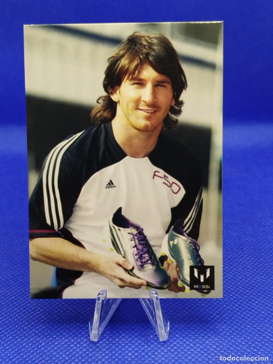 Cromos de F&uacute;tbol: #91 LIONEL MESSI 2013 ICONS OFFICIAL MESSI CARD COLECTION FC BARCELONA