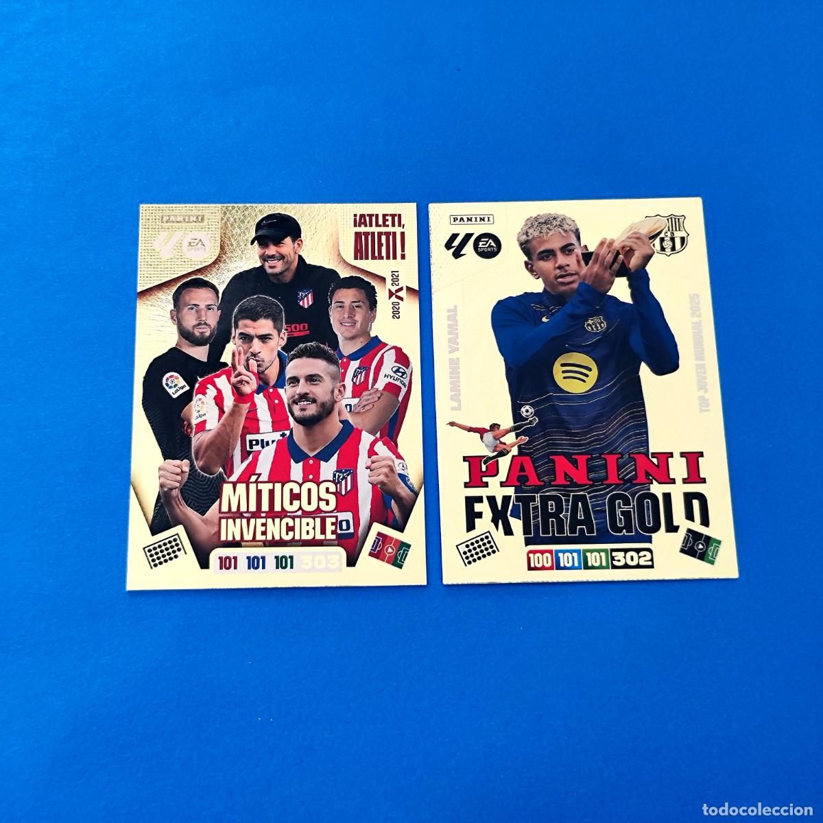 Cromos de F&uacute;tbol: Adrenalyn 2025 2026 / 25 26 Lamine Yamal Panini Extra Gold - M&iacute;ticos Invencible Atleti, Atleti