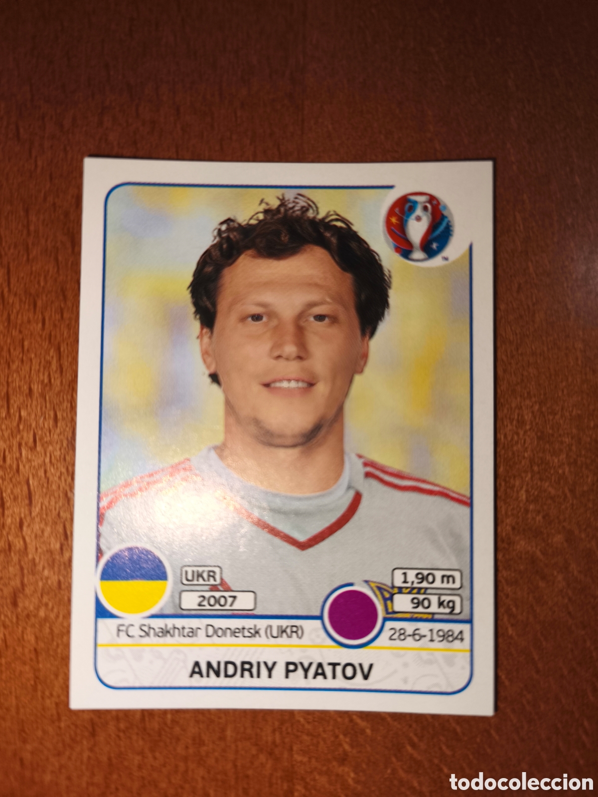 Cromos de F&uacute;tbol: Andriy Pyatov n&deg;273 UEFA Euro 2016 Ucrania