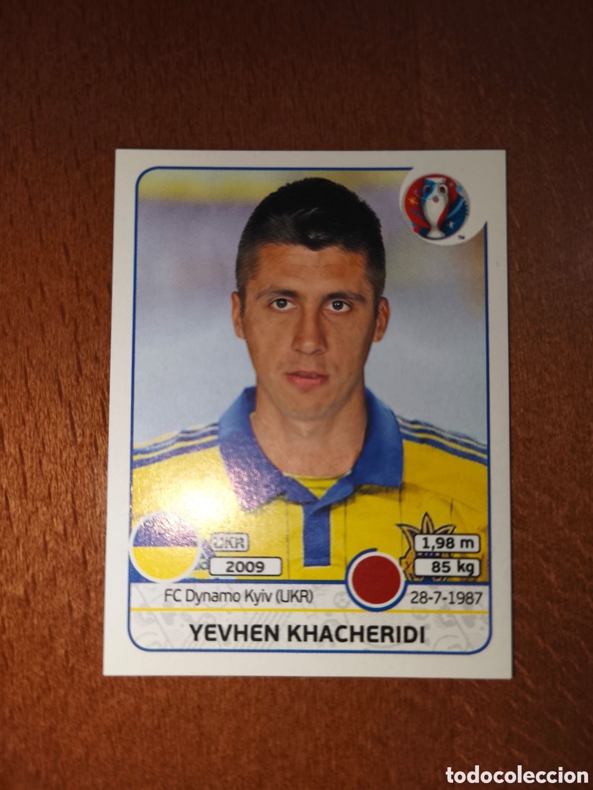 Cromos de F&uacute;tbol: Yevhen Khacheridi n&deg;276 UEFA Euro 2016 Ucrania