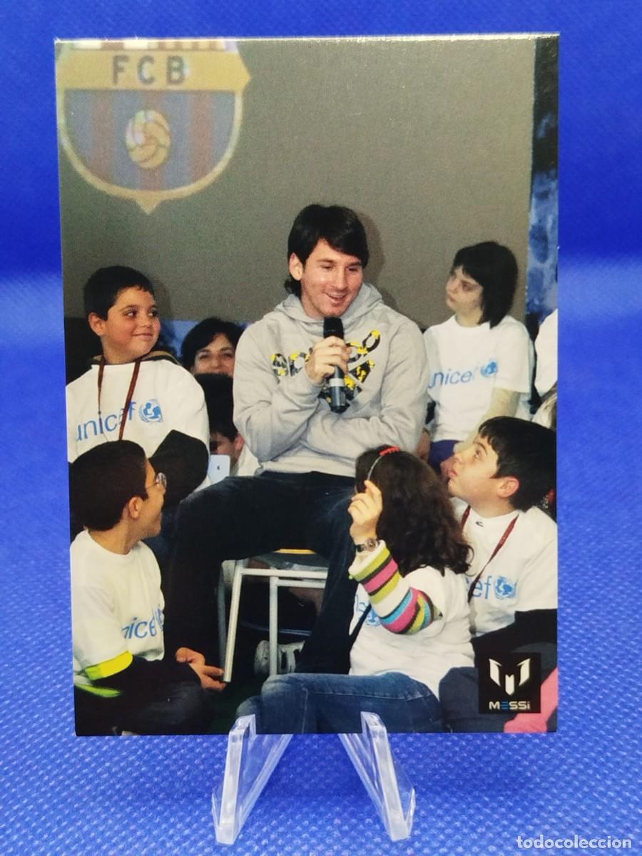 Cromos de F&uacute;tbol: #96 LIONEL MESSI 2013 ICONS OFFICIAL MESSI CARD COLECTION FC BARCELONA &rdquo;UNICEF&rdquo;