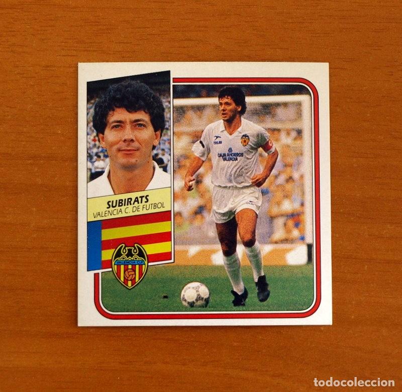 Cromos de F&uacute;tbol: Valencia - Subirats - Ediciones Este Liga 1989-1990, 89-90 - cromo nunca pegado