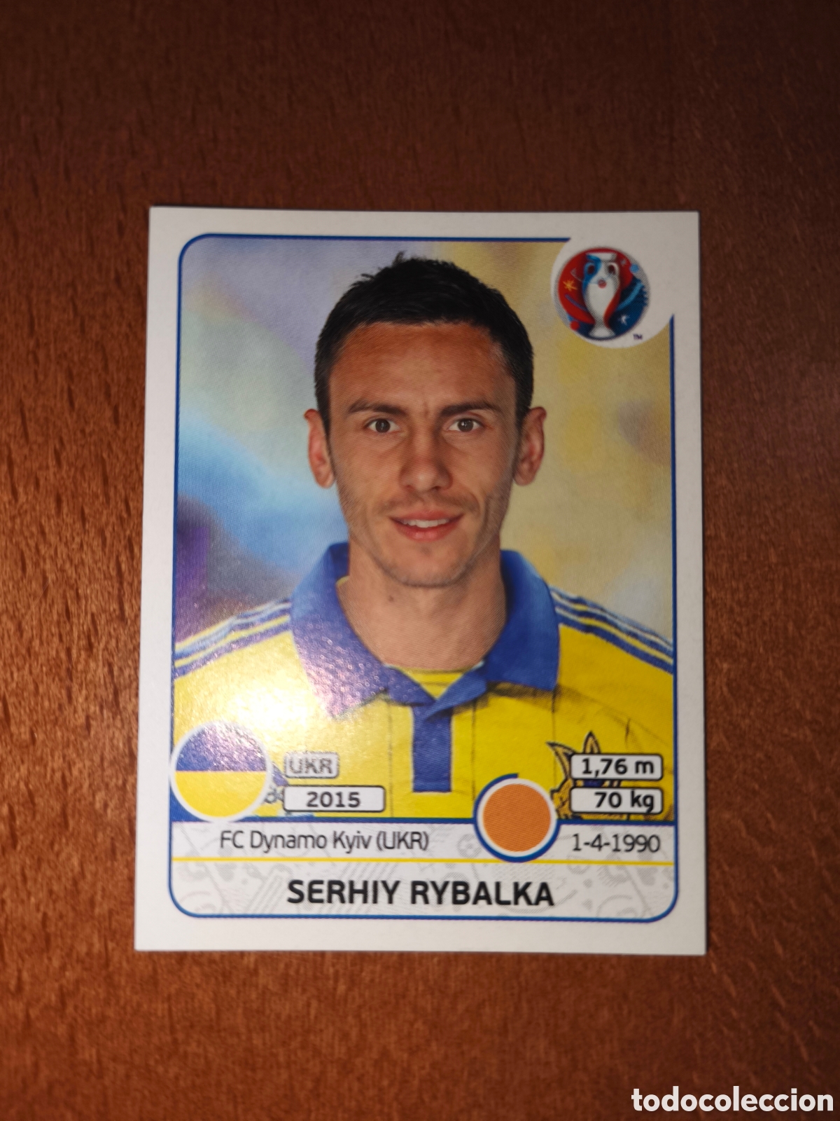 Cromos de F&uacute;tbol: Serhiy Rybalka n&deg;281 UEFA Euro 2016 Ucrania