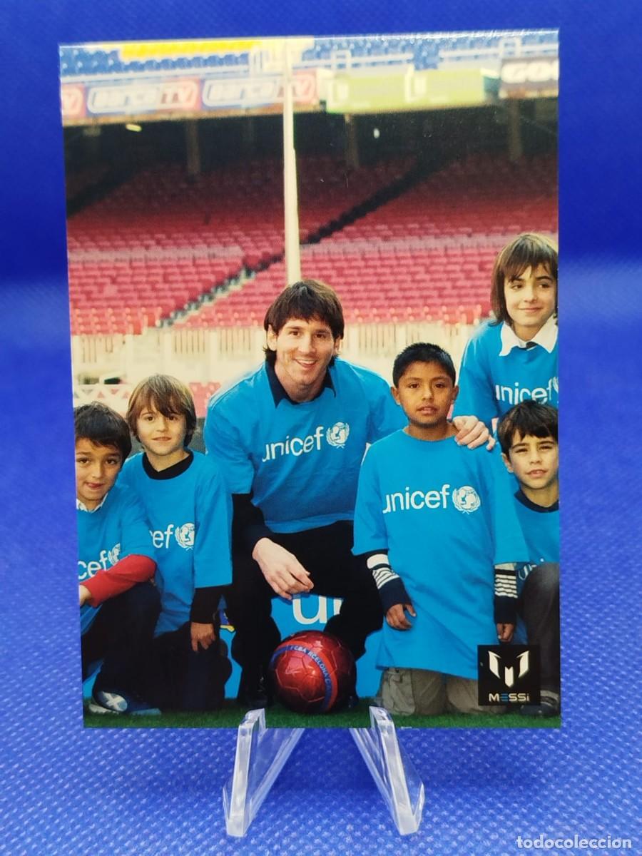 Cromos de F&uacute;tbol: #97 LIONEL MESSI 2013 ICONS OFFICIAL MESSI CARD COLECTION FC BARCELONA &rdquo;UNICEF&rdquo;