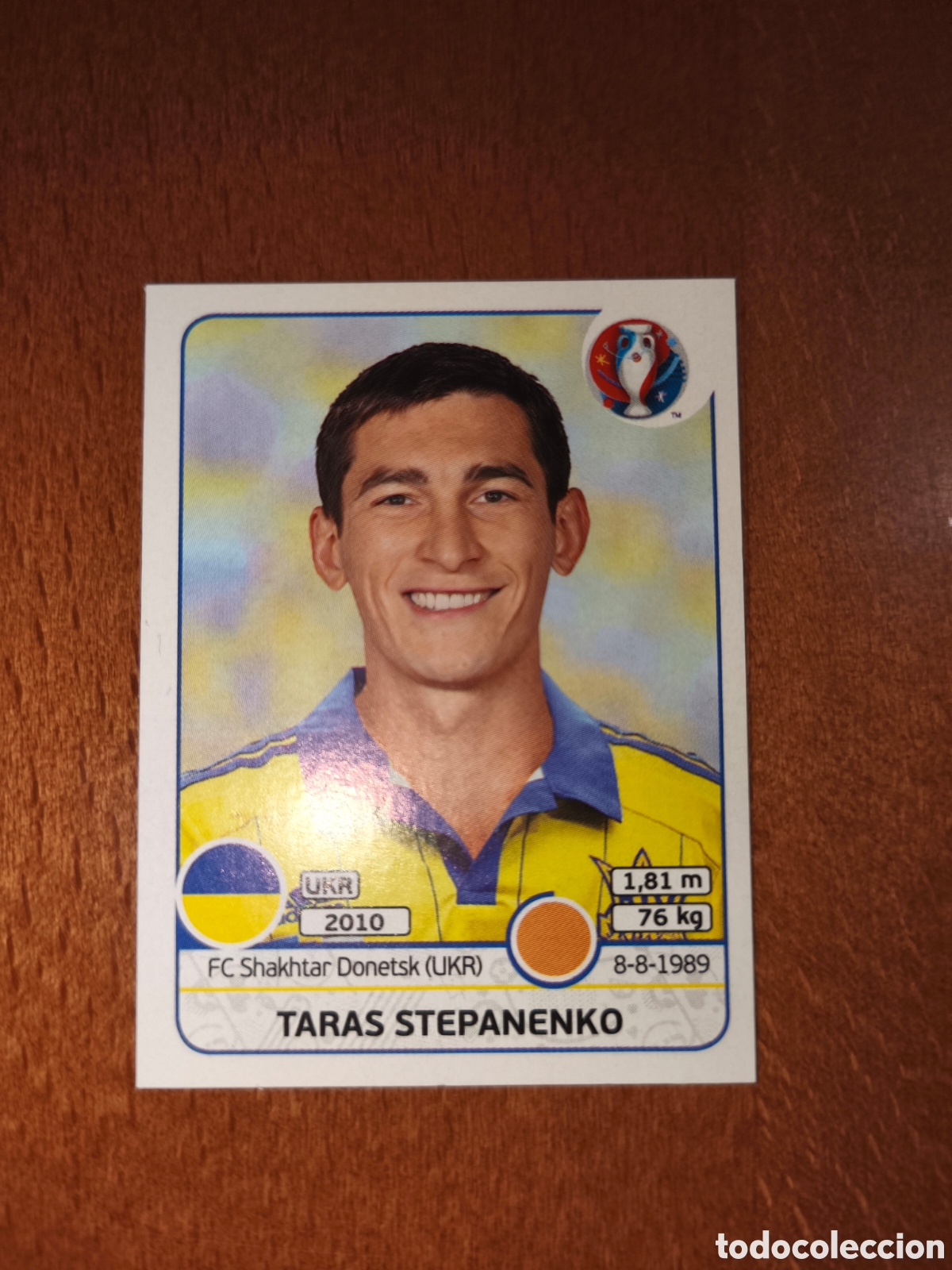 Cromos de F&uacute;tbol: Taras Stepanenko n&deg;283 UEFA Euro 2016 Ucrania