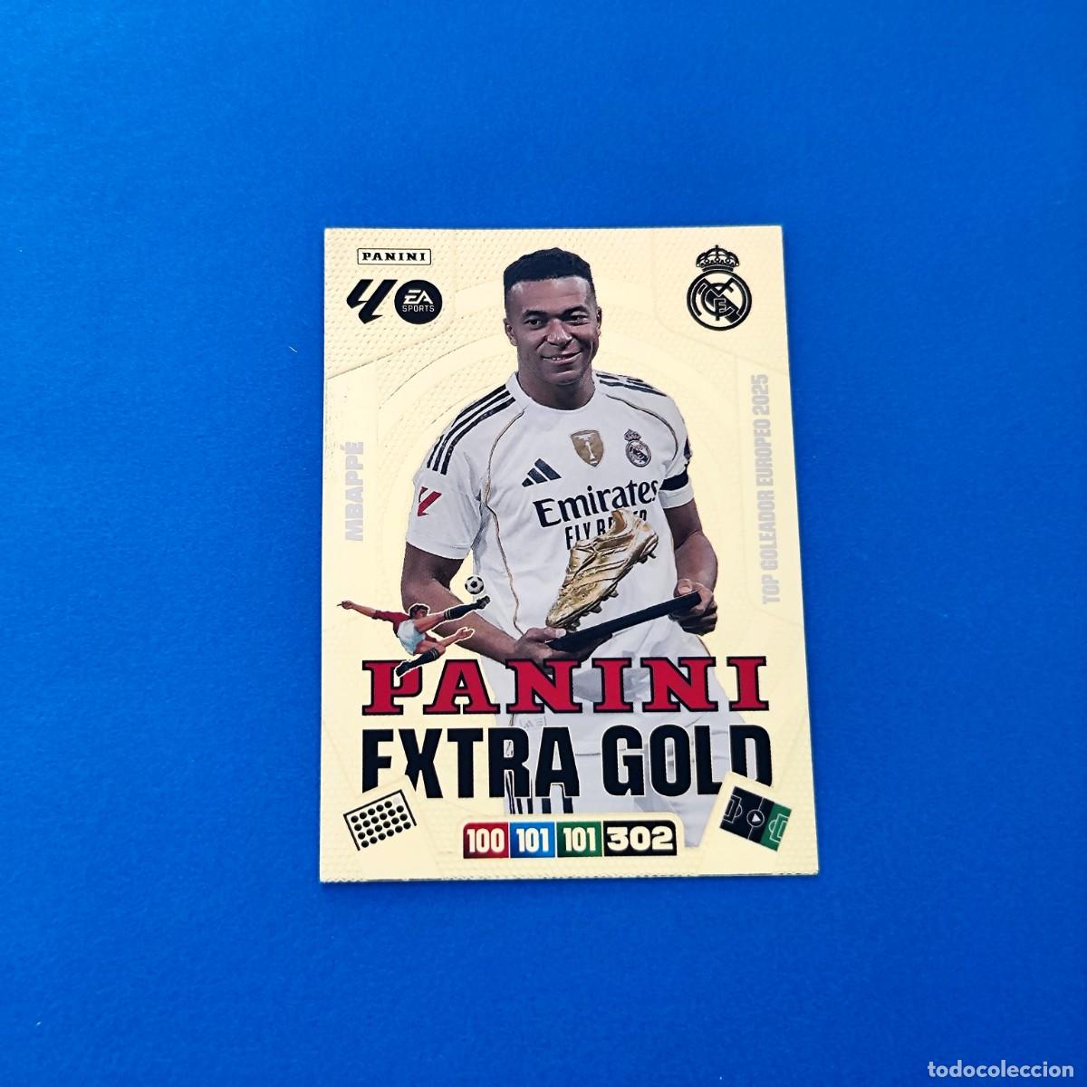 Cromos de F&uacute;tbol: Adrenalyn 2025 2026 / 25 26 Mbapp&eacute; Panini Extra Gold Real Madrid