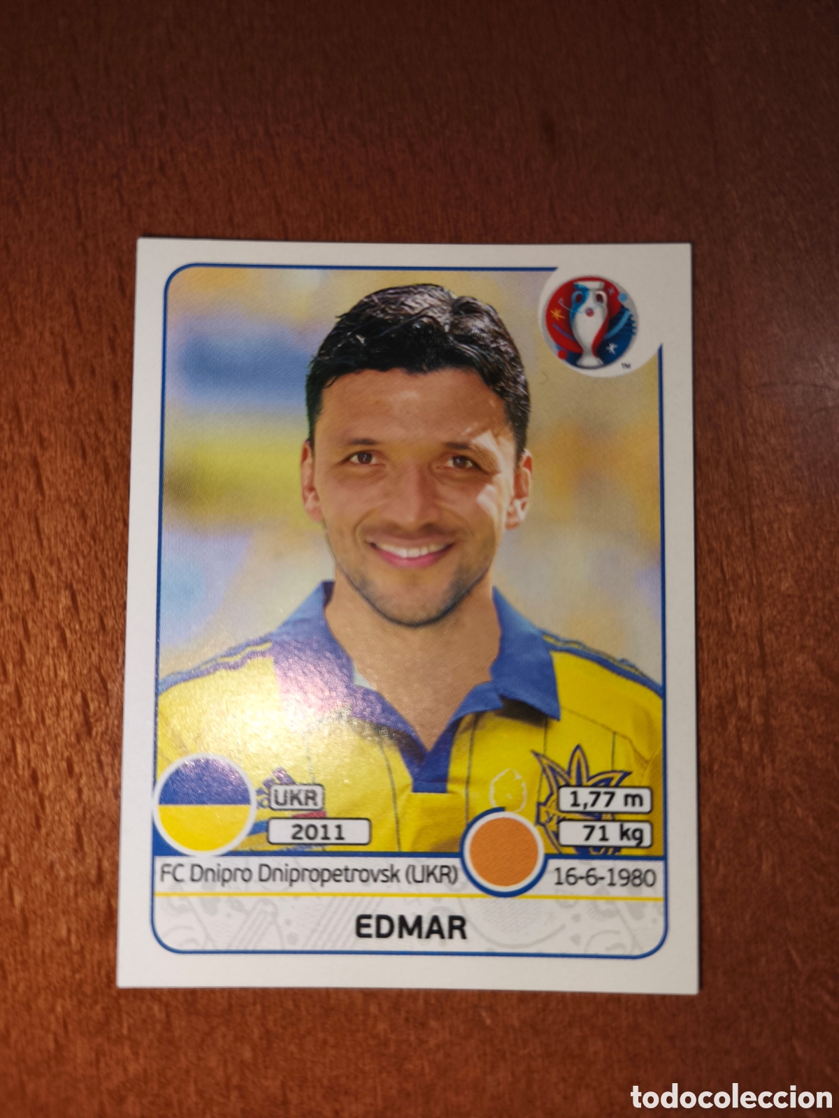 Cromos de F&uacute;tbol: Edmar n&deg;284 UEFA Euro 2016 Ucrania