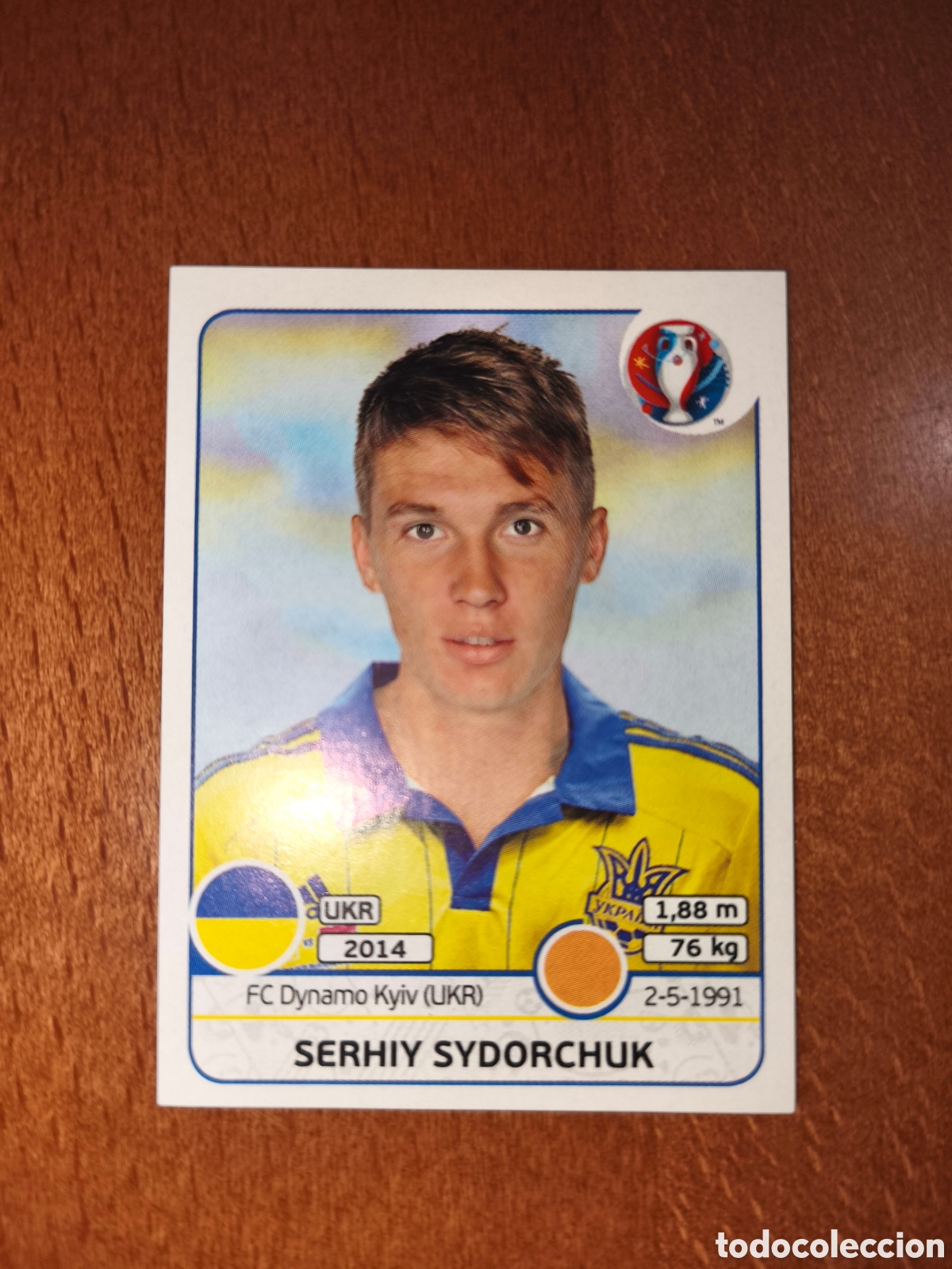 Cromos de F&uacute;tbol: Serhiy Sydorchuk n&deg;286 UEFA Euro 2016 Ucrania