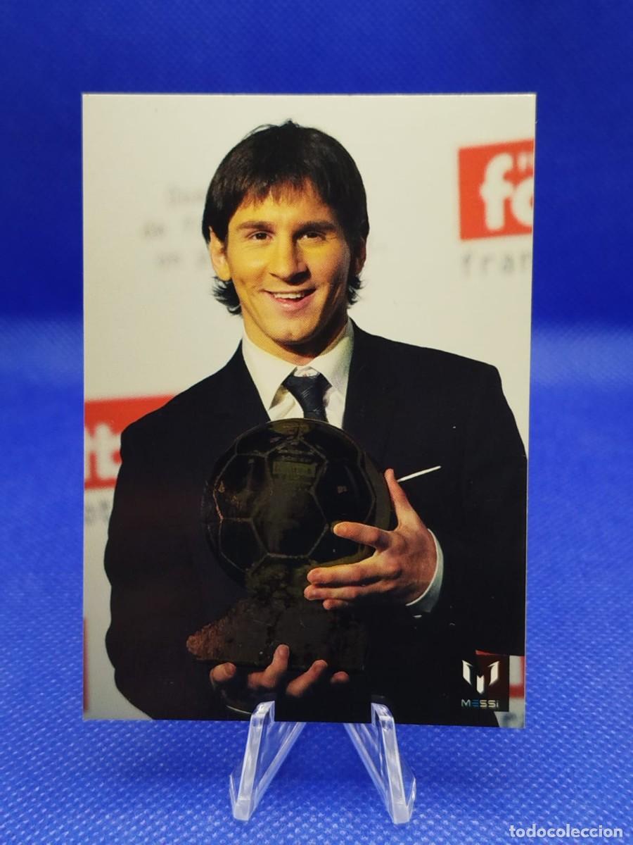 Cromos de F&uacute;tbol: #101 LIONEL MESSI 2013 ICONS OFFICIAL MESSI CARD COLECTION &rdquo;BALON ORO 2009&rdquo;
