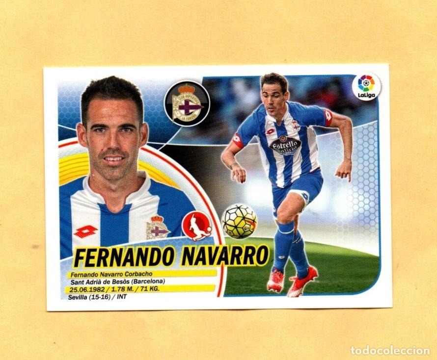 Cromos de F&uacute;tbol: EDICIONES ESTE 2016-2017 FERNANDO NAVARRO 7 LOGO ANTIGUO R.C.D. CORU&Ntilde;A 16/17 NUEVO SOBRE