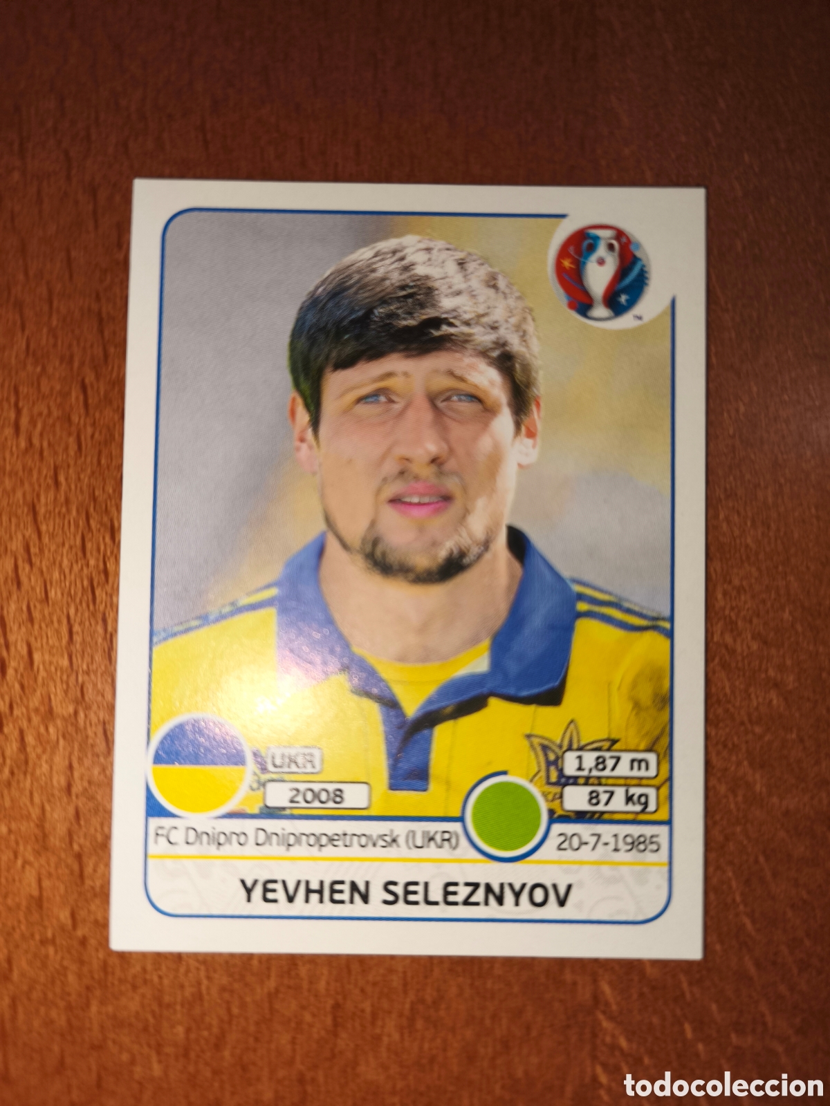 Cromos de F&uacute;tbol: Yevhen Seleznyov n&deg;292 UEFA Euro 2016 Ucrania