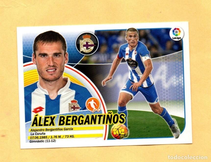 Cromos de F&uacute;tbol: EDICIONES ESTE 2016-2017 ALEX BERGANTINOS 9 LOGO ANTIGUO R.C.D. CORU&Ntilde;A 16/17 NUEVO SOBRE
