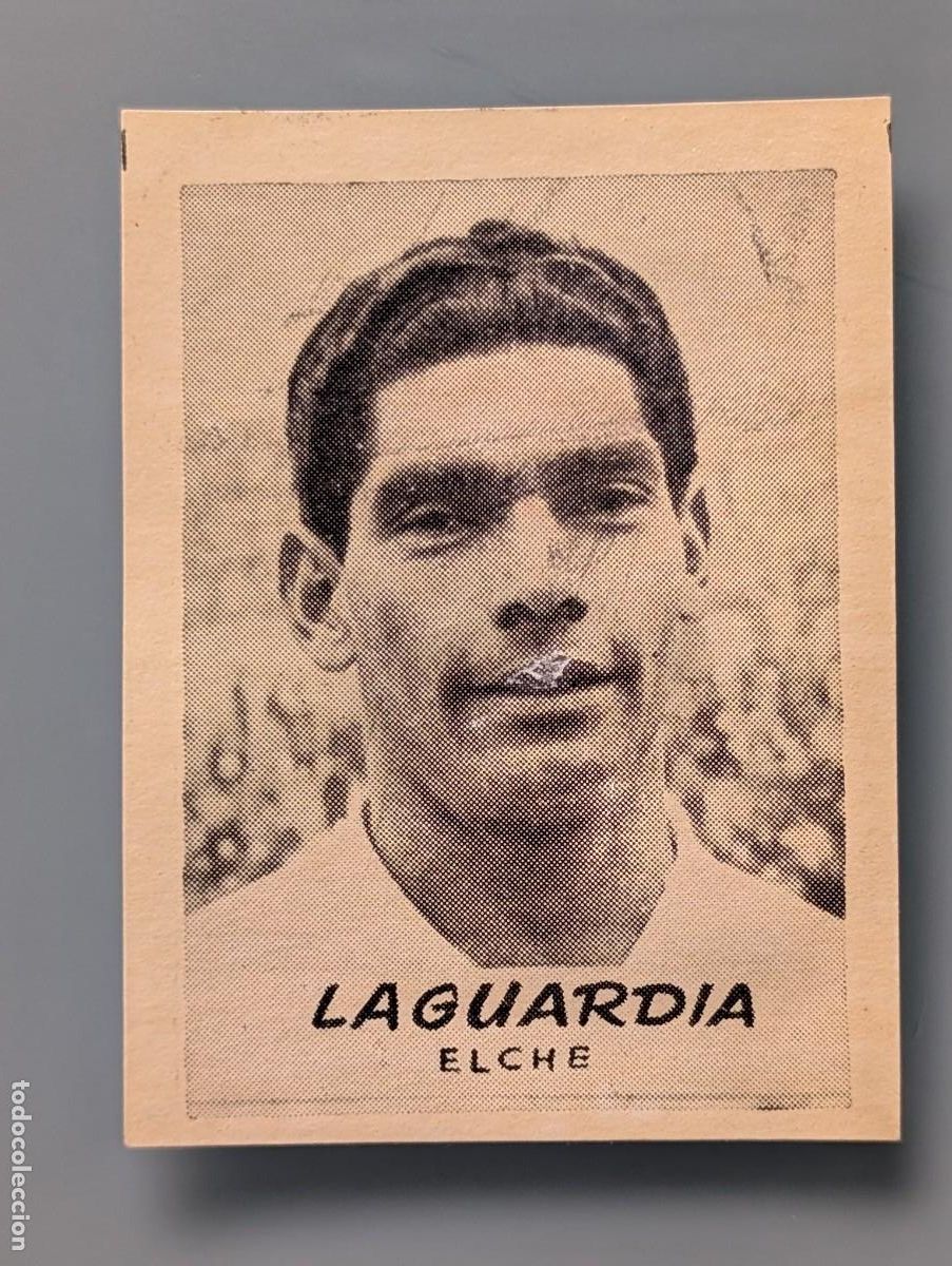 Cromos de F&uacute;tbol: DIFICIL CROMO VERY RARE CARD LAGUARDIA ELCHE JORNADA DEPORTIVA 1960 FOOTBALL FUTBOL ALICANTE