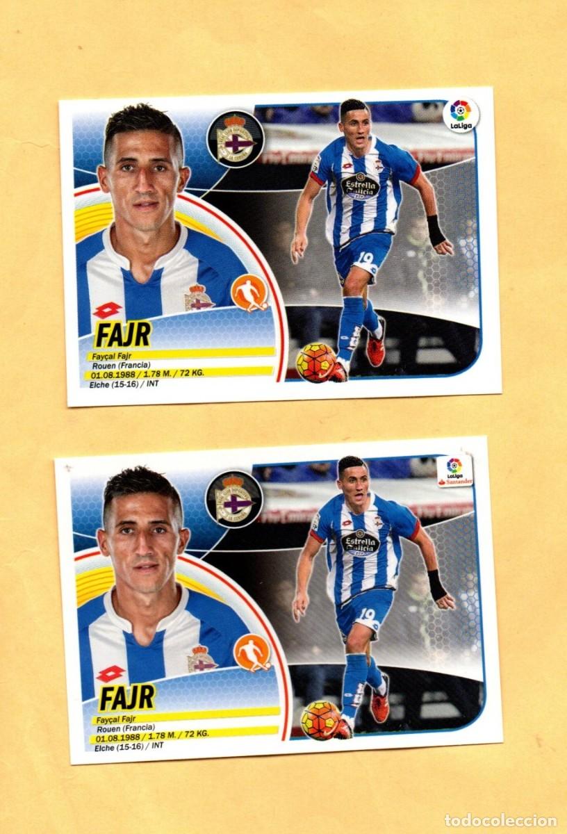 Cromos de F&uacute;tbol: EDICIONES ESTE 2016-2017 FAJR 12 LOGO ANTIGUO Y NUEVO R.C.D. CORU&Ntilde;A 16/17 NUEVO SOBRE