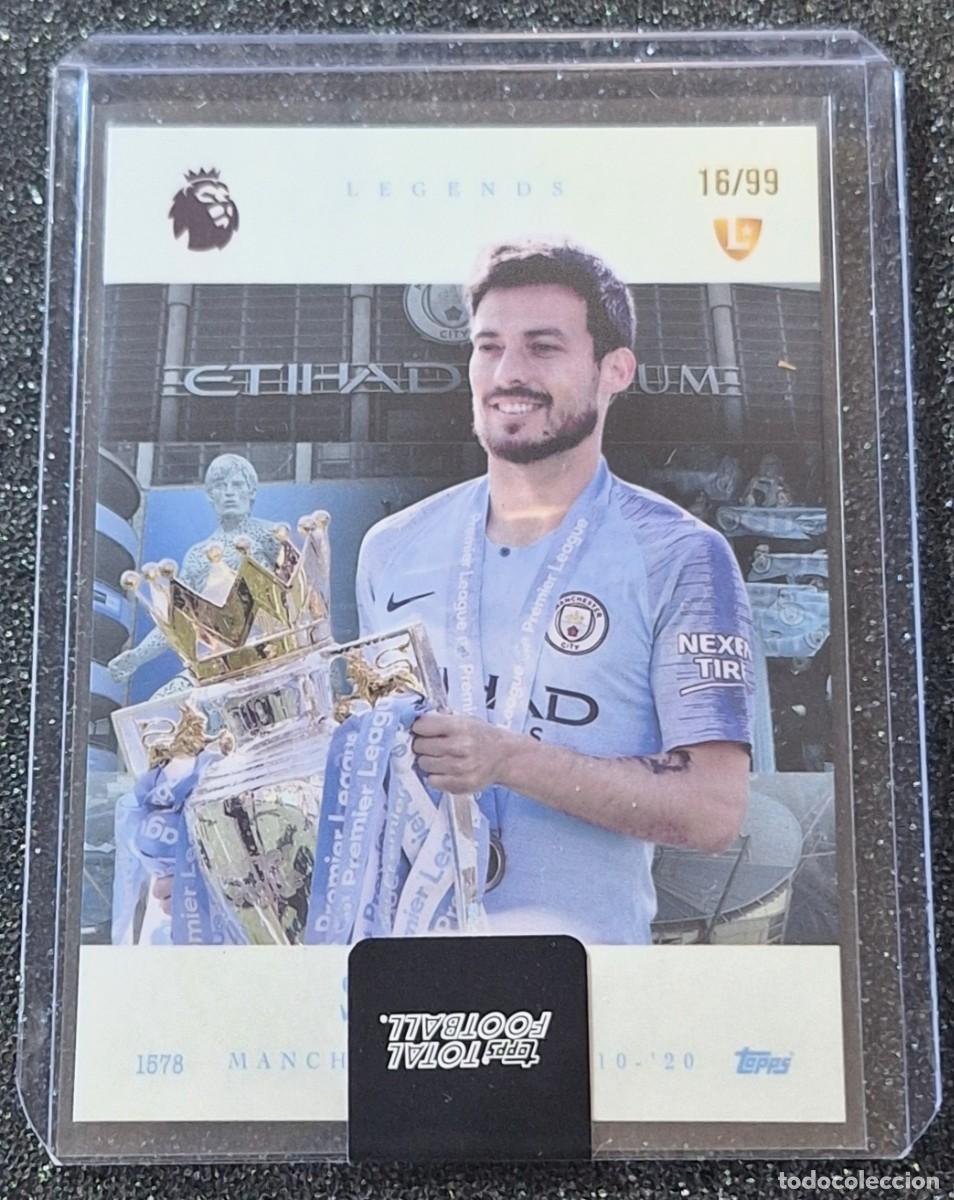 Cromos de F&uacute;tbol: David Silva Manchester City Topps Total Football 16/99 Legends