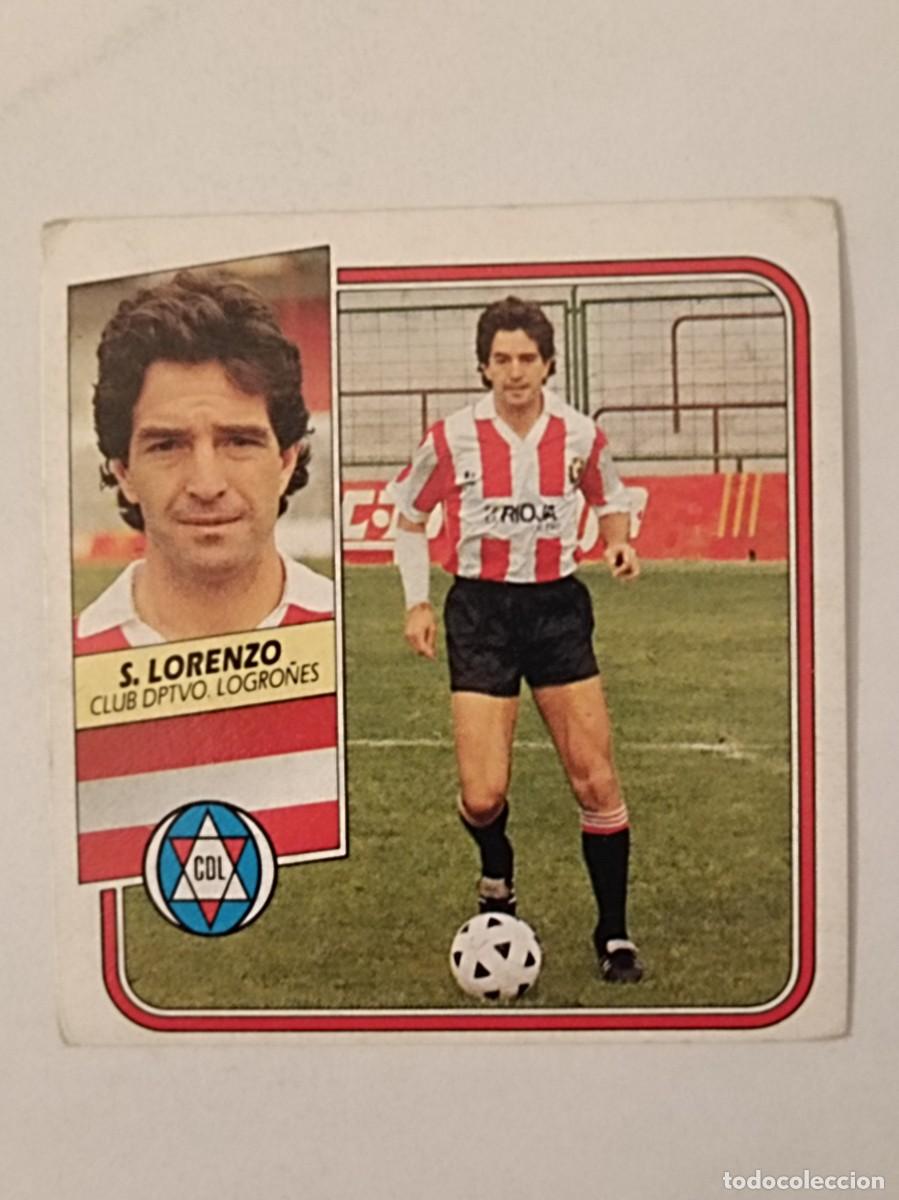 Cromos de F&uacute;tbol: SANCHEZ LORENZO C.D. LOGRO&Ntilde;ES LIGA 89/90 ESTE
