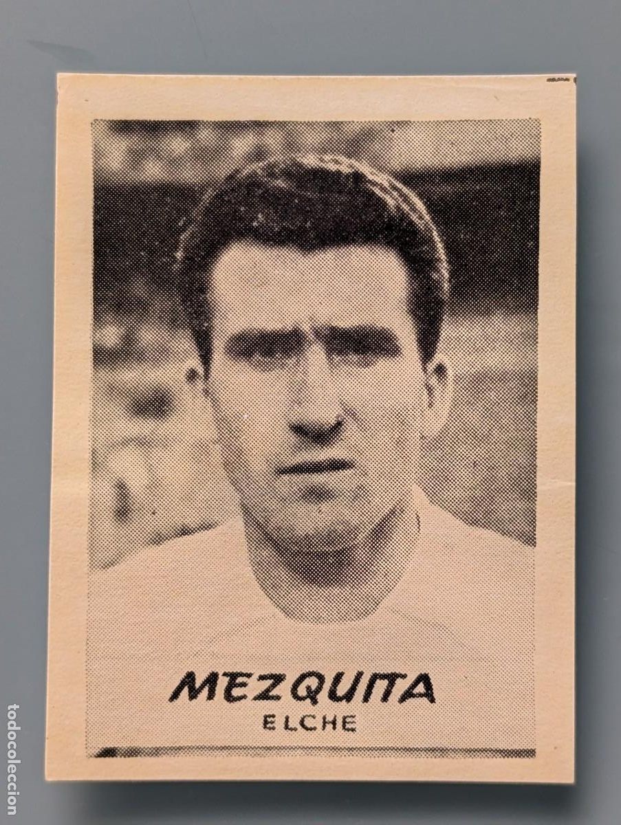 Cromos de F&uacute;tbol: DIFICIL CROMO VERY RARE CARD MEZQUITA ELCHE JORNADA DEPORTIVA 1960 FOOTBALL FUTBOL ALICANTE