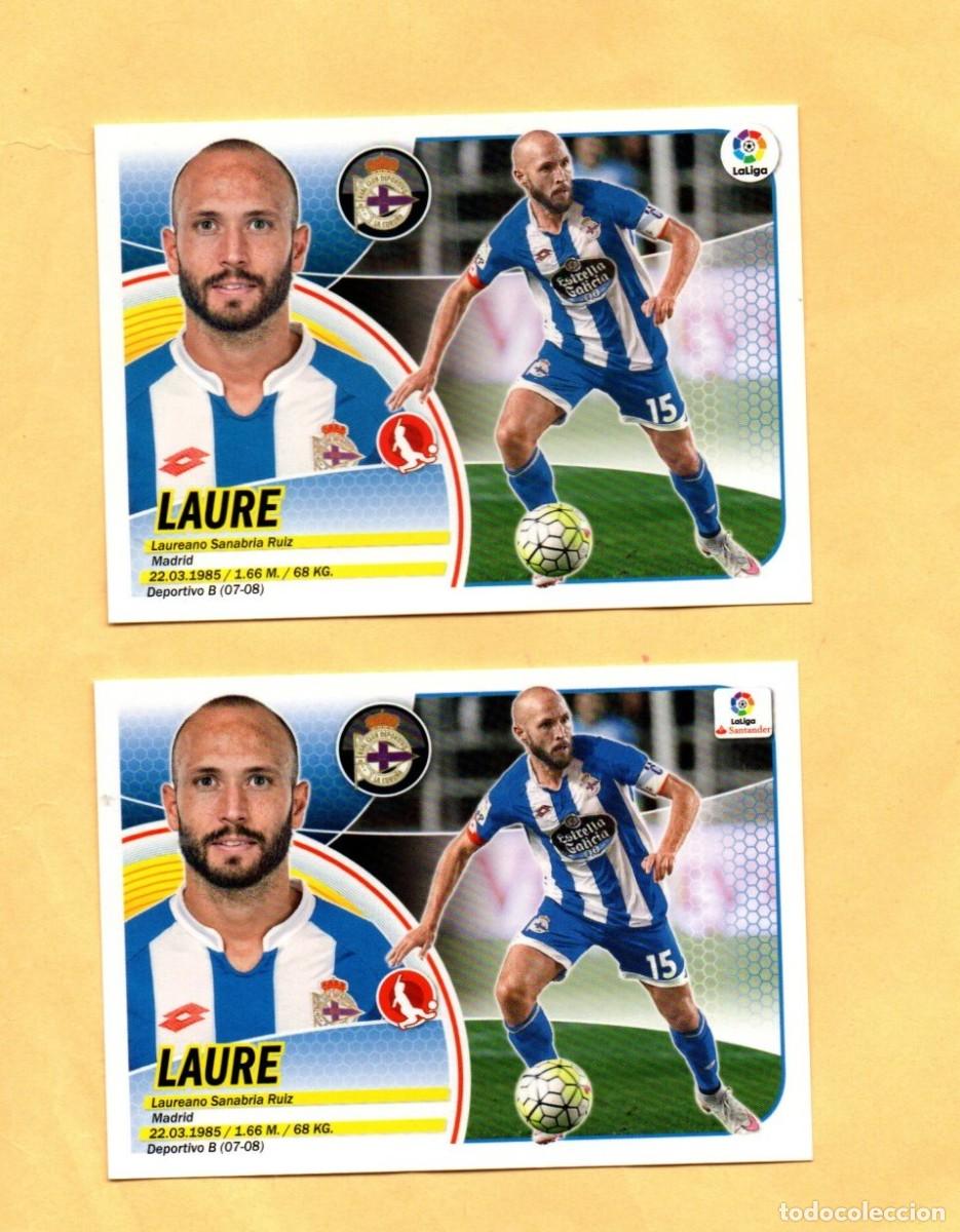 Cromos de F&uacute;tbol: EDICIONES ESTE 2016-2017 LAURE 3 A LOGO ANTIGUO Y NUEVO R.C.D. CORU&Ntilde;A 16/17 NUEVO SOBRE