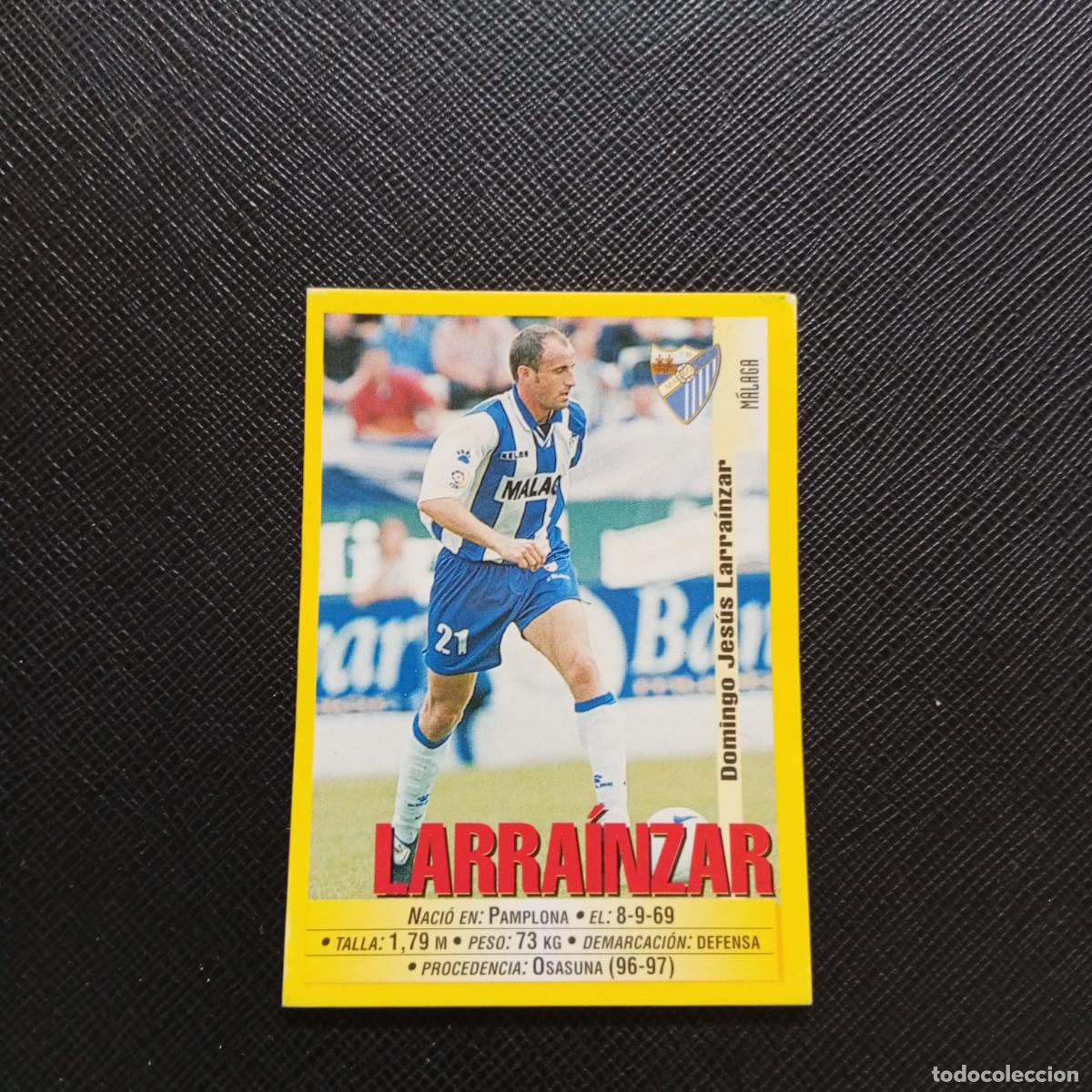 Cromos de F&uacute;tbol: 308 LARRAINZAR MALAGA PANINI 1999 2000 CROMO FUTBOL LIGA 99 00 SIN PEGAR - A183 PG1
