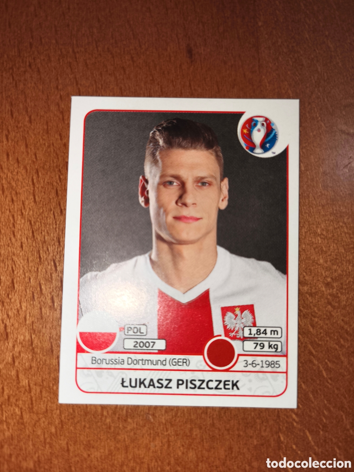 Cromos de Futebol: Lukasz Piszczek n&deg;301 UEFA Euro 2016 Polonia