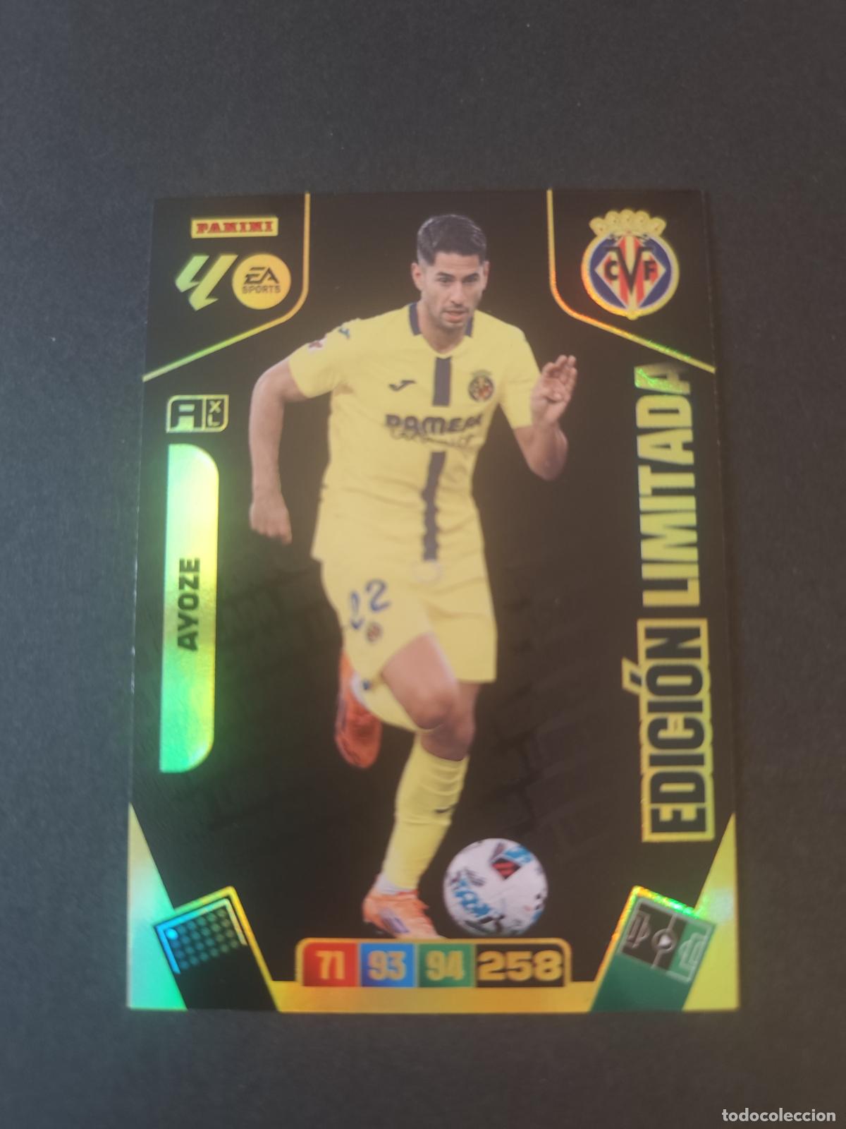 Cromos de Futebol: AYOZE VILLARREAL SOBRE PREMIUM EDICI&Oacute;N LIMITADA ADRENALYN 2025 2026 25 26