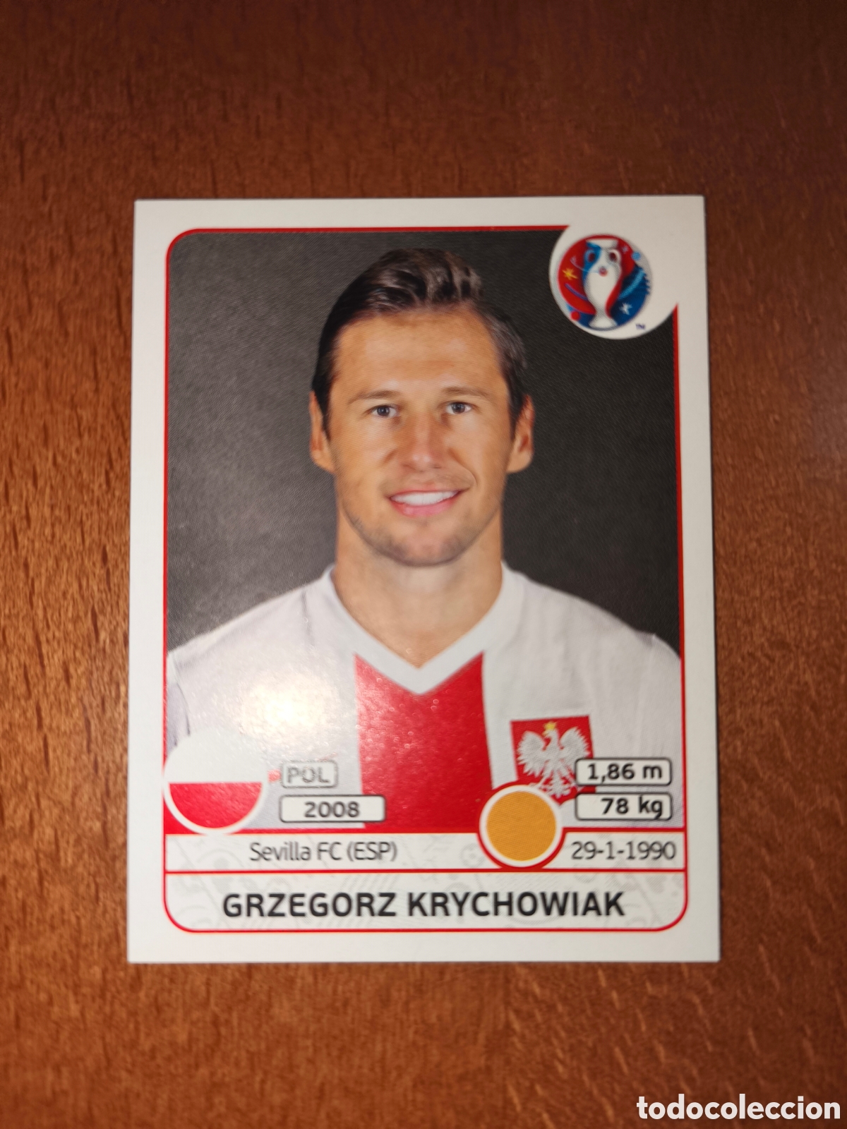 Cromos de Futebol: Grzegorz Krychowiak n&deg;302 UEFA Euro 2016 Polonia