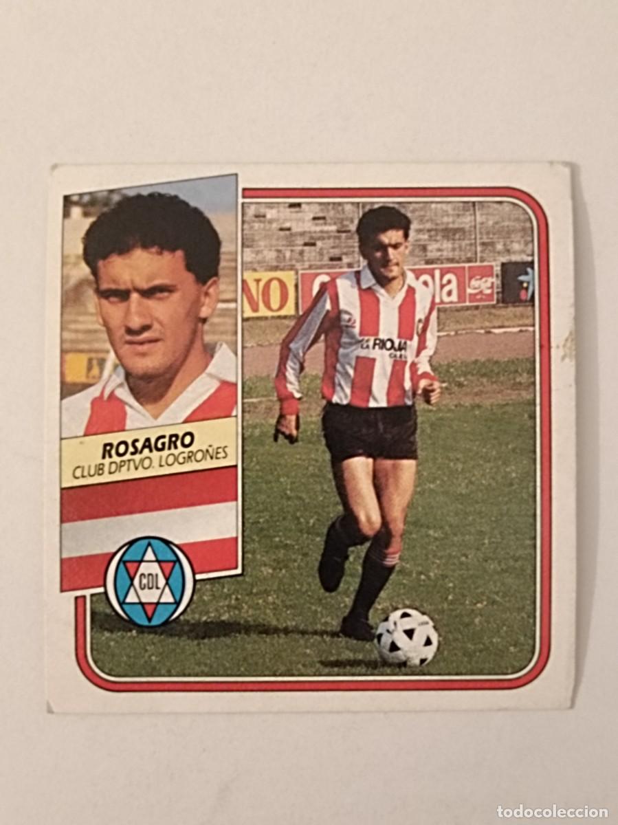 Cromos de F&uacute;tbol: ROSAGRO C.D. LOGRO&Ntilde;ES LIGA 89/90 ESTE