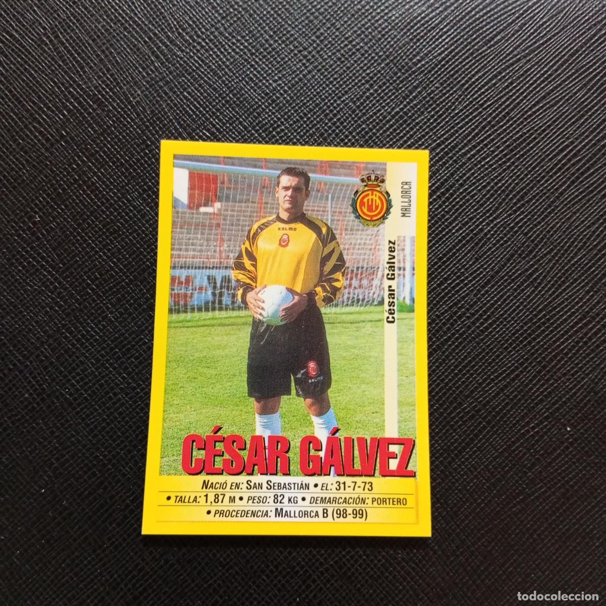 Cromos de F&uacute;tbol: 40 CESAR GALVEZ MALLORCA PANINI 1999 2000 CROMO FUTBOL LIGA 99 00 SIN PEGAR - A183 PG1